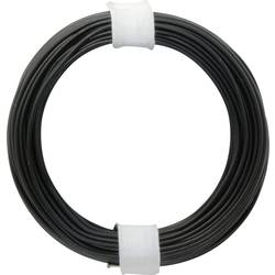 Donau Elektronik 118-1 lanko/ licna 1 x 0.14 mm², černá, 10 m