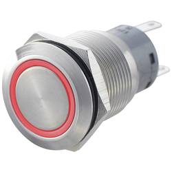 TRU COMPONENTS LAS1-AGQ-11ZE, RD, 701316 tlačítkový spínač antivandal, 19 mm, 250 V/AC, 5 A, 1 ks