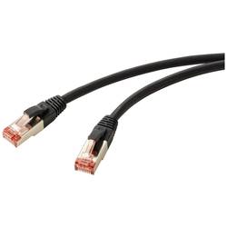 Renkforce RF-5771528 RJ45 síťové kabely, propojovací kabely CAT 6 S/FTP 2.00 m černá bez halogenů 1 ks