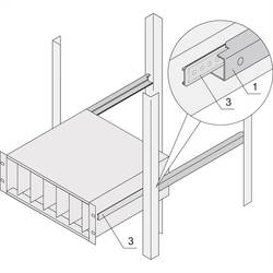 Schroff 24562457 19 palec lišty pro datové skříně