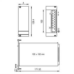 nVent SCHROFF 21005473 přední panel 1 ks