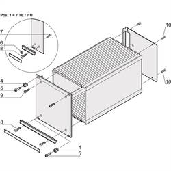 Schroff 21100105 19 palec montážní materiál