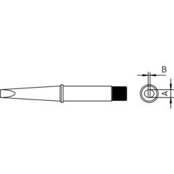 Weller 4CT6C8-1 pájecí hrot dlátový, rovný Velikost hrotů 3.2 mm Obsah 1 ks