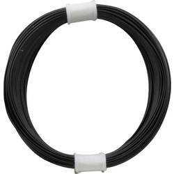 Donau Elektronik 110-1 lanko/ licna 1 x 0.04 mm², černá, 10 m