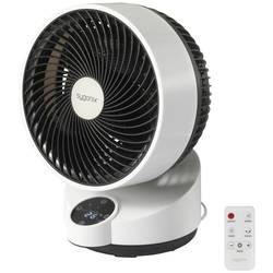 Sygonix stolní ventilátor 50 W (Ø x v) 250 mm x 318 mm černá, bílá