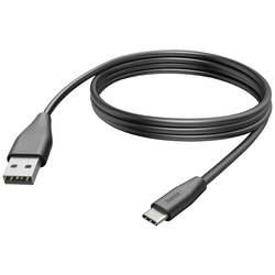 Hama Nabíjecí kabel USB USB 2.0 USB-A zástrčka, USB-C ® zástrčka 3.00 m černá 00201597