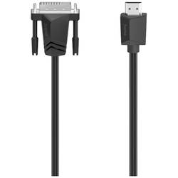 Hama DVI kabelový adaptér DVI-D 24+1pol. Zástrčka, Zástrčka HDMI-A 1.5 m černá 00200715 4K UHD DVI kabel