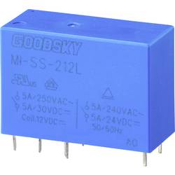 GoodSky MI-SS-212L, MI-SS-212L relé do DPS, monostabilní, 1 cívka, 110 V/DC, 5 A, 1 ks