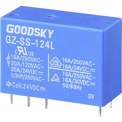 GoodSky GZ-SS-124L, GZ-SS-124L relé do DPS, monostabilní, 1 cívka, 110 V/DC, 20 A, 1 ks