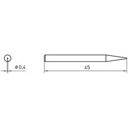 Weller 4SPI15210-1 pájecí hrot jehlový Velikost hrotů 0.4 mm Obsah 1 ks