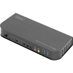 Digitus DS-12850 2 + 2 port přepínač KVM DisplayPort, HDMI dálkové ovládání, klávesnice 3840 x 2160 Pixel