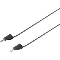 VOLTCRAFT MSB-200 měřicí kabel lamelová zástrčka 2 mm lamelová zástrčka 2 mm 30.00 cm černá 1 ks