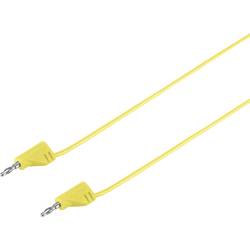 VOLTCRAFT MSB-200 měřicí kabel lamelová zástrčka 2 mm lamelová zástrčka 2 mm 30.00 cm žlutá 1 ks