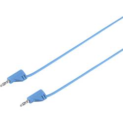 VOLTCRAFT MSB-200 měřicí kabel lamelová zástrčka 2 mm lamelová zástrčka 2 mm 0.90 m modrá 1 ks