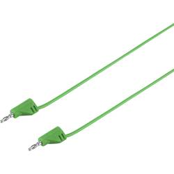 VOLTCRAFT MSB-200 měřicí kabel lamelová zástrčka 2 mm lamelová zástrčka 2 mm 30.00 cm zelená 1 ks