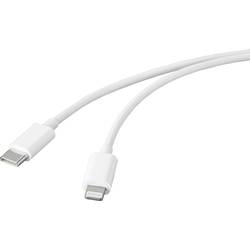 Basetech USB kabel USB 2.0 USB-C ® zástrčka, Apple Lightning konektor 1.00 m bílá BT-2347613