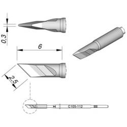 JBC Tools C105112 pájecí hrot Nožový, rovný Velikost hrotů 0.3 mm Obsah 1 ks