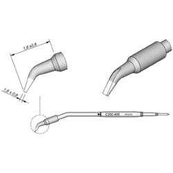 JBC Tools C250405 pájecí hrot dlátový, zahnutý Velikost hrotů 0.8 mm Obsah 1 ks