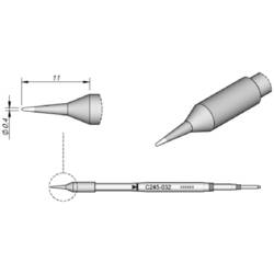 JBC Tools C245032 pájecí hrot oblý, rovný Velikost hrotů 0.4 mm Obsah 1 ks