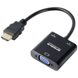 SpeaKa Professional SP-10352148 HDMI / VGA adaptér [1x HDMI® - 1x VGA] černá 0.15 m