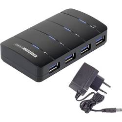 Renkforce 4 porty USB 3.0 hub se stavovými LED černá