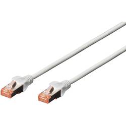 Digitus DK-1644-030 RJ45 síťové kabely, propojovací kabely CAT 6 S/FTP 3.00 m šedá bez halogenů, kroucené páry , s ochranou, samozhášecí 1 ks