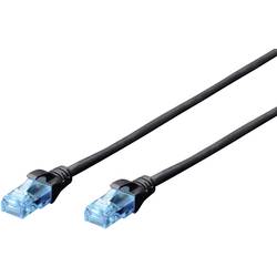 Digitus DK-1512-050/BL RJ45 síťové kabely, propojovací kabely CAT 5e U/UTP 5.00 m černá kroucené páry 1 ks