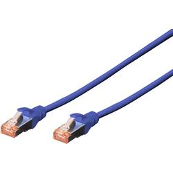 Digitus DK-1644-010/B RJ45 síťové kabely, propojovací kabely CAT 6 S/FTP 1.00 m modrá bez halogenů, kroucené páry , s ochranou, samozhášecí 1 ks