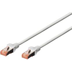 Digitus DK-1644-020 RJ45 síťové kabely, propojovací kabely CAT 6 S/FTP 2.00 m šedá bez halogenů, kroucené páry , s ochranou, samozhášecí 1 ks