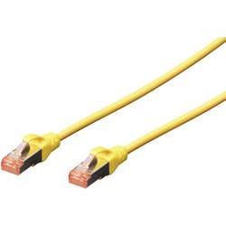 Digitus DK-1644-010/Y RJ45 síťové kabely, propojovací kabely CAT 6 S/FTP 1.00 m žlutá bez halogenů, kroucené páry , s ochranou, samozhášecí 1 ks