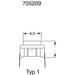 MEC 3CSH9, 3CSH9 tlačítko, 24 V/DC, 0.05 A, 1 ks