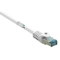 Renkforce RF-5462396 RJ45 síťové kabely, propojovací kabely CAT 6A S/FTP 20.00 m bílá s ochranou, samozhášecí 1 ks