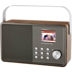 Albrecht DR 855 DAB+/UKW/Bluetooth 27855 stolní rádio, DAB+, FM, stříbrná, dřevo