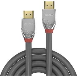 LINDY HDMI kabel Zástrčka HDMI-A, Zástrčka HDMI-A 7.50 m šedá 37875 4K UHD HDMI kabel