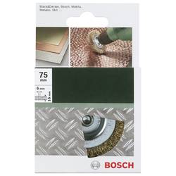 Bosch Accessories Okružní kartáče pro vrtačky - vlnitý drát, pomosazeno, 75 mm D= 75 mm, šířka = 16 mm Ø dříku 6 mm 2609256519 1 ks