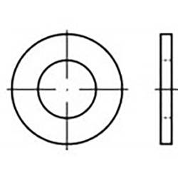 podložka 8.4 mm 16 mm Ušlechtilá ocel V2A A2 100 ks TOOLCRAFT TO-6853863