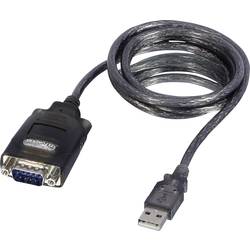 LINDY USB 2.0, sériový adaptér [1x USB - 1x RS232 zástrčka ] 42686 1.10 m