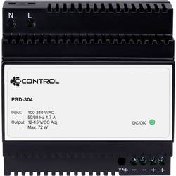 C-Control PSD-304 síťový zdroj na DIN lištu, 12 V/DC, 6 A, 72 W, výstupy 1 x