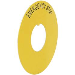 BACO LWE16300 štítek s popisem (Ø) 60 mm EMERGENCY STOP žlutá 1 ks