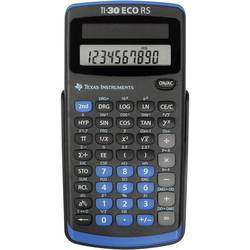 Texas Instruments TI-30 ECO RS školní počítač, displej (počet míst) 10, solární napájení, černá