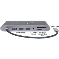 Manhattan USB-C® dokovací stanice 152808 Vhodné pro značky (dokovací stanice pro notebook): univerzální vč. funkce nabíjení