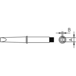 Weller 4CT5A8-1 pájecí hrot dlátový, rovný Velikost hrotů 1.6 mm Obsah 1 ks