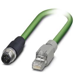 Phoenix Contact 1403496 M 12 / RJ45 síťové kabely, propojovací kabely CAT 5, CAT 5e SF/UTP 3.00 m zelená samozhášecí 1 ks