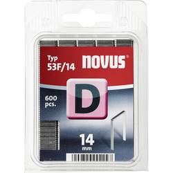 Novus Office 105100100 svorky z plochého drátu Typ 53F 600 ks Rozměry (d x š x v) 14 x 11.3 x 14 mm