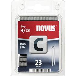 Novus Office 105106300 sponky s úzkým hřbetem Typ 4 1100 ks Rozměry (d x š) 23 mm x 6 mm