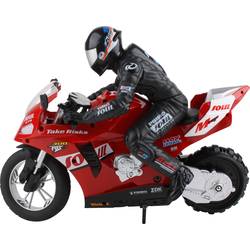 Stunt motorcycle 1:6 RC model motorky pro začátečníky motorka, vč. akumulátorů a kabelu k nabíjení, se světelným efektem, se zvukovou funkcí, 2436324