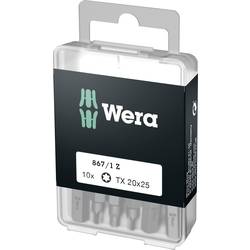 Wera 867/1 Z DIY SiS 05072408001 bit Torx T 20 nástrojová ocel legováno, vysoce pevné D 6.3 10 ks