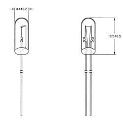 Barthelme 21616500 speciální žárovka čirá T1 1/4 WT 16 V 50 mA 1 sada