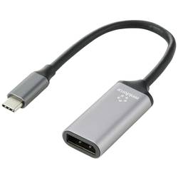 Renkforce USB-C® / DisplayPort kabelový adaptér USB-C ® zástrčka, DisplayPort zásuvka 0.15 m černá RF-5397866 dvoužilový stíněný Kabel pro displeje USB-C®