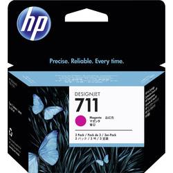 HP Ink 711 originál balení po 3 ks purppurová CZ135A